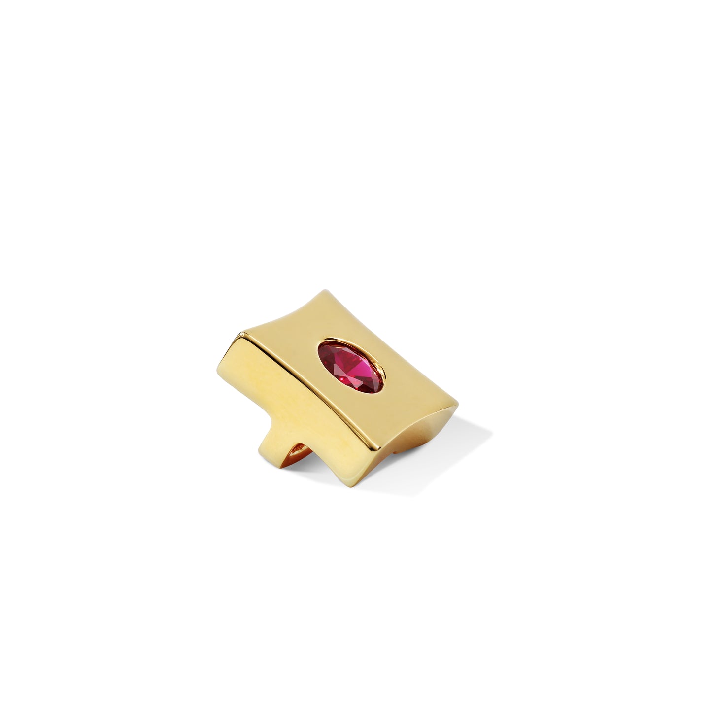Quadrad shoes jewelry (synthetic ruby)