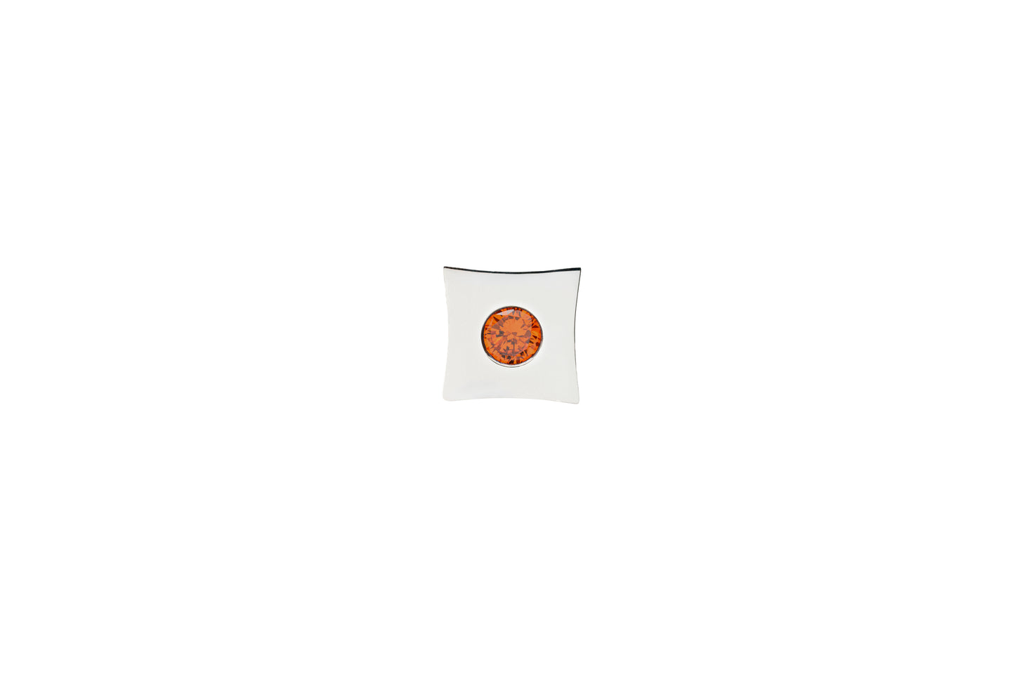 Quadrads silver gem orange
