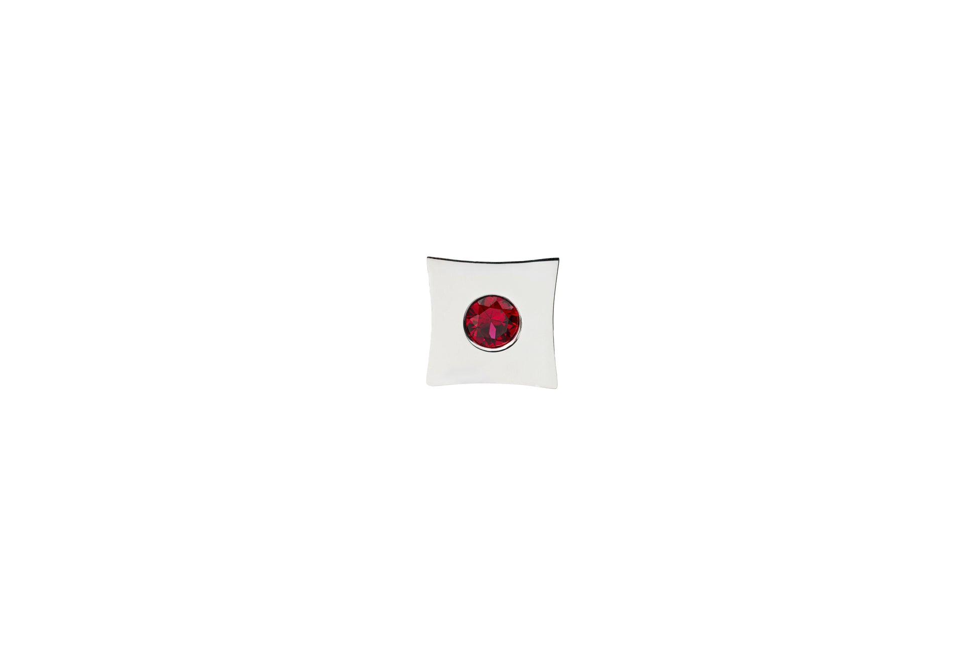 Quadrads silver gem red