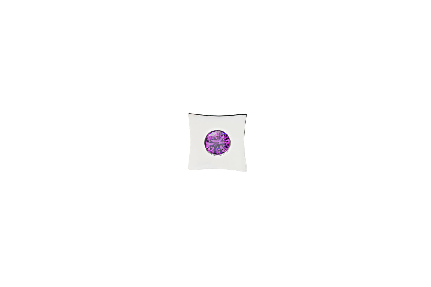Quadrads silver gem violet