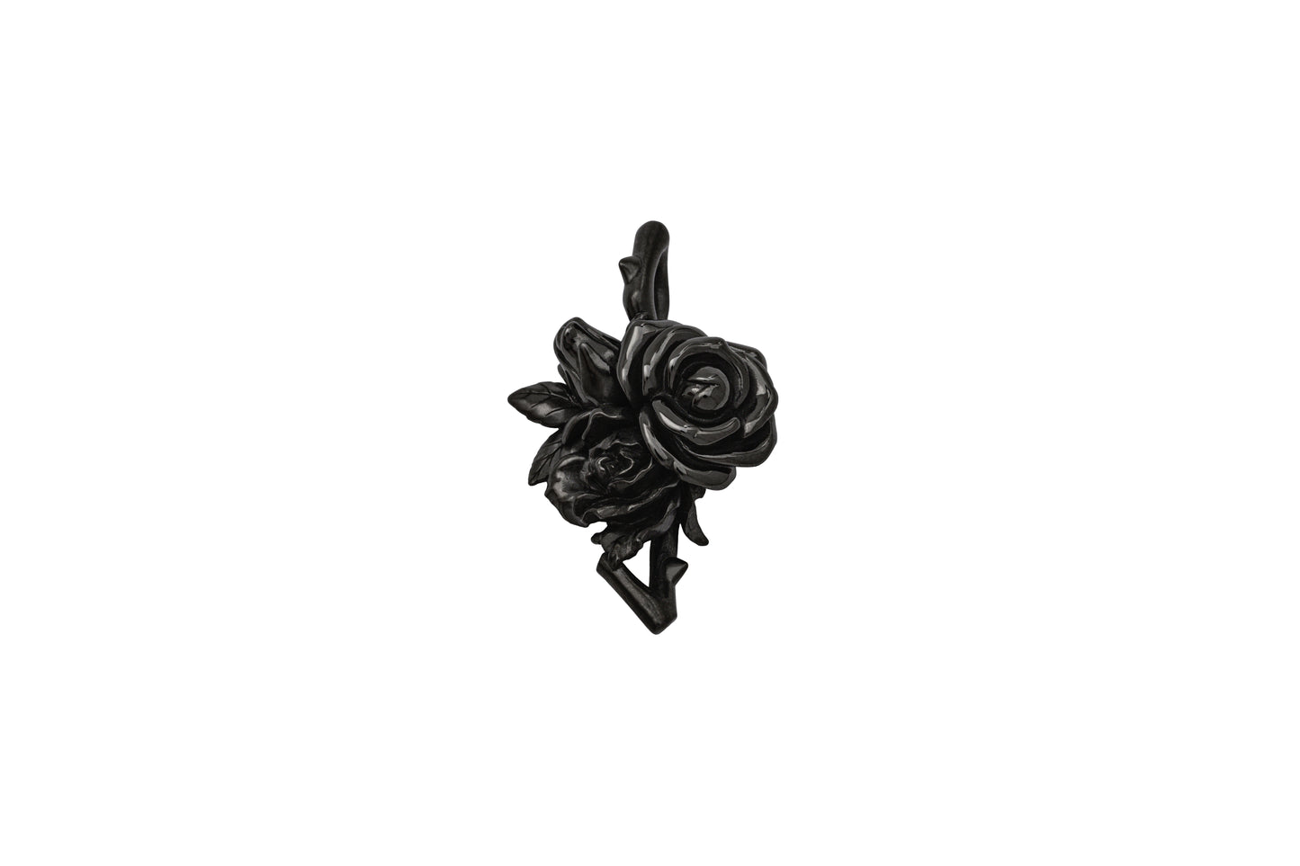 black rose jewelry piece